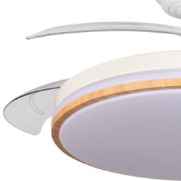 Ventilador RELAMPAGO Blanco Haya Abrila 3 aspas Motor DC Ø48-107cm