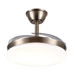 Ventilador Retractil Chloe-S Cuero P&B - Motor DC. 40-92cmØ.