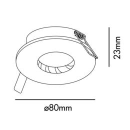Empotrable blanco WET GU10 IP44 Faro Barcelona