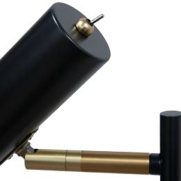 Lampara de pie Lumiere negro Alemar - Bombilla E27 