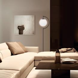 Lampara de pie Midas Negro Alemar -. Bombilla E27 