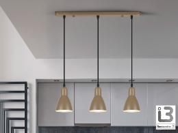 I3-AFRA- LAMPARA 3L -MARRON - ILUMINACION i3 By SCHULLER