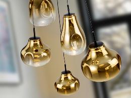 ALEDIS- LAMPARA 5L NEGRO-DORADO - SCHULLER