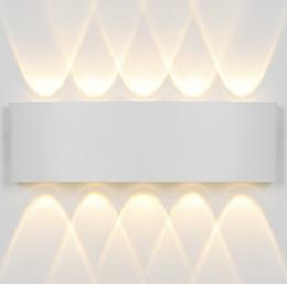 Aplique exterior KING blanco led 10w 3000k - ip54 - ALEMAR