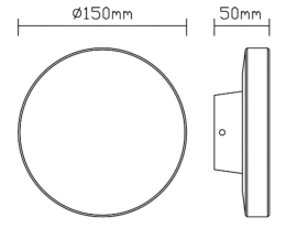 Aplique exterior Mantra Bora Blanco - Luz LED