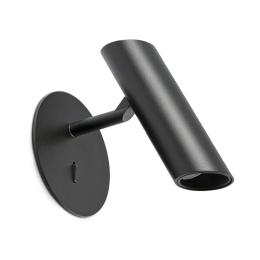 Aplique LEO Proyector con interruptor negro LED Faro 