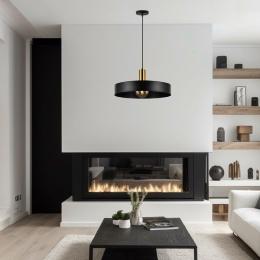 Colgante UMA Negro y latón - ALEMAR