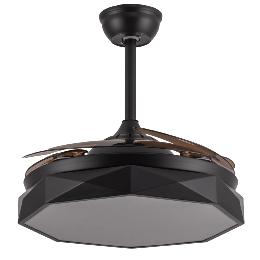 Ventilador NASHI Negro Fabrilamp - Motor DC Ø107cm