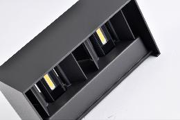 Aplique exterior DAVOS Doble Negro Mantra - Luz LED 