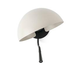 Aplique DOMINICA beige negro con lector LED Faro