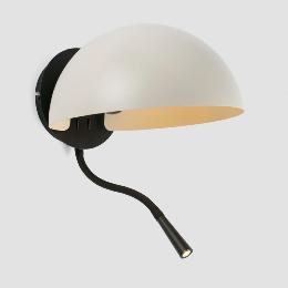 Aplique DOMINICA beige negro con lector LED Faro