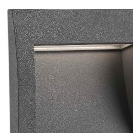 Empotrable pared SEDNA SQ 140 gris oscuro Faro 