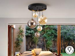 DARK-LAMPARA 5L NEGRO-LATON - SCHULLER