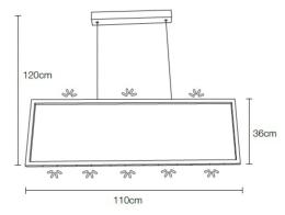 Lámpara Saphir Mimax Lighting - Lámpara colgante LED