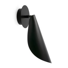 Aplique pared LIGGERA negro Faro Barcelona