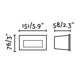 Empotrable Pared MANI LED Gris oscuro Faro