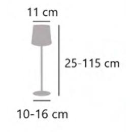 Sobremesa Sunset Marron Alemar Bateria - Iluminación LED