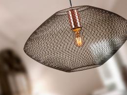 MELANY- LAMPARA 1L NEGRO-COBRE - ILUMINACION i3 By SCHULLER