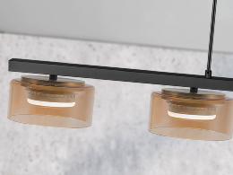 OLAIA LAMPARA 4L NEGRO-AMBAR - ILUMINACION i3 By SCHULLER