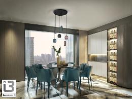 NIMES LAMPARA 6L NEGRO-COLORES - ILUMINACION i3 By SCHULLER