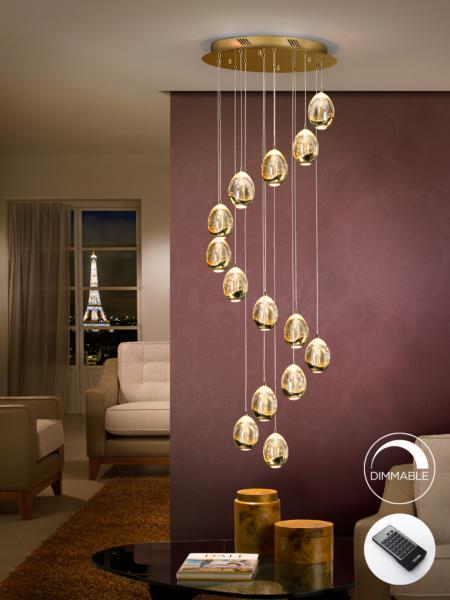 ROCIO-LAMPARA ORO 14L D50 DIM - SCHULLER