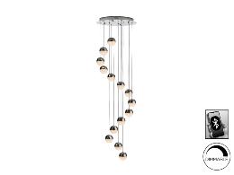 Colgante Sphere Schuller 14 bolas cromo LED