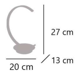 Sobremesa UBER latón led 5w 500lm 4000k - ALEMAR