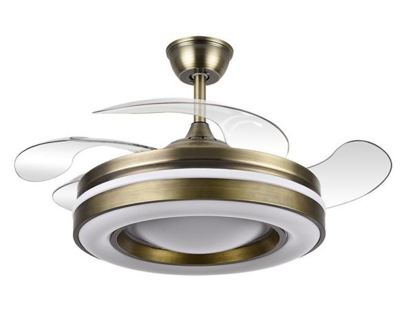 Ventilador KAUS Cuero - Fabrilamp.  Motor DC Ø108cm