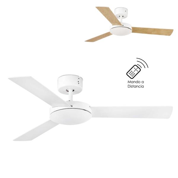 Ventilador Mini Mallorca FARO Blanco sin luz 106cm.Ø