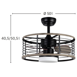 Ventilador PELLA - Fabrilamp. Motor DC Ø50cm