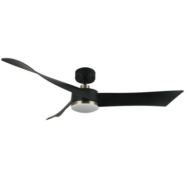 Ventilador TEMPEL Negro Fabrilamp - Motor DC. 132cm.Ø