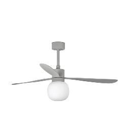 Ventilador AMELIA L BALL Gris FARO - Motor DC - Luz Led Ø132cm