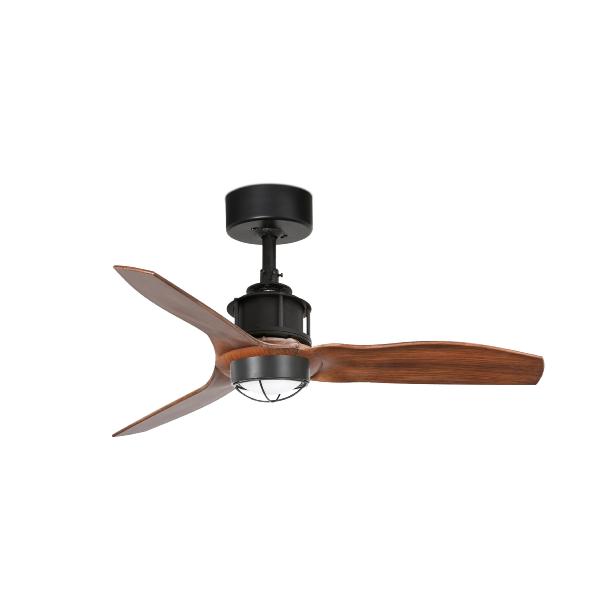 Ventilador JustFan Nogal Faro + Kit de luz 81cm.Ø