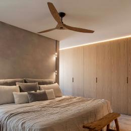 Ventilador MOREA FARO - Marron Claro Motor DC 152cm. Ø