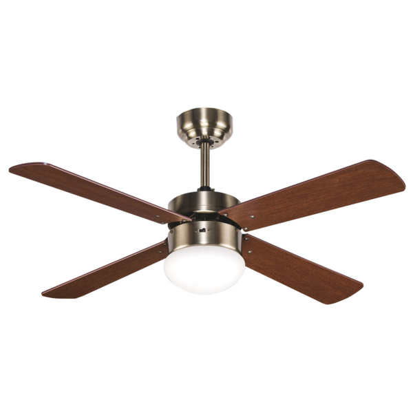 Ventilador TRAMONTANA Oro Envejecido - Fabrilamp. Ø 107cm.