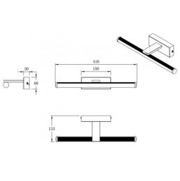 Aplique led EGON blanco led 10w 1000lm 4000k - ALEMAR