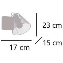 Aplique UTRECH negro 1 x 40w e-14 - ALEMAR