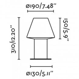 Baliza Mistu Faro - Baliza altura 31cm.