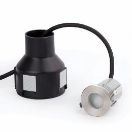 Empotrable suelo CROSBY 24v LED níquel mate Faro