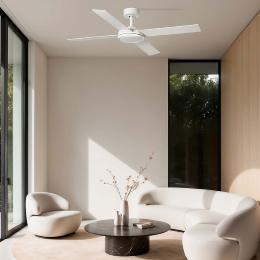 Ventilador SAINT Blanco FARO - Motor DC luz LED Ø132cm.