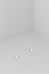 Empotrable suelo LED cuadrado Inox Faro Barcelona