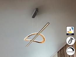 ENORA- LAMPARA - NEGRO / DORADO - SCHULLER