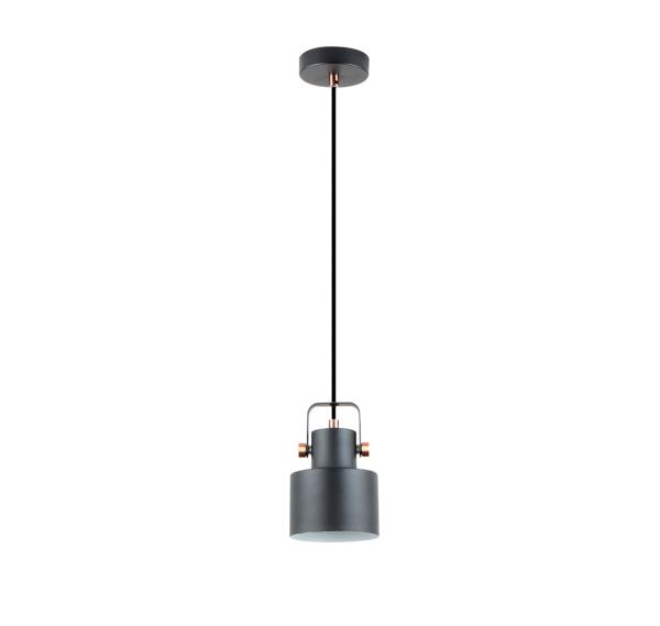 i3-ERIKA- LAMPARA 1L NEGRO-COBRE - ILUMINACION i3 By SCHULLER
