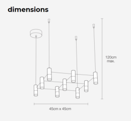 LAMPARA ORION MIMAX - LAMPARA LED 45x45 CM