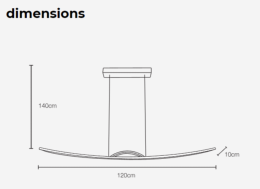 LAMPARA SUNRISE MIMAX - LAMPARA LED 120 CM