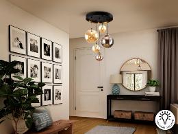 DARK-LAMPARA 5L NEGRO-LATON - SCHULLER