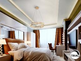 LORIAN- LAMPARA 1 ARO DORADO BRILLO - SCHULLER