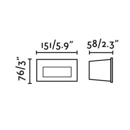 Empotrable Pared MANI LED blanco Faro