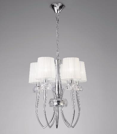 Lámpara 5L. 50cm Ø Cro.o Cue. Serie Loewe. MANTRA