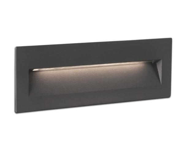 Empotrable pared NAT LED gris oscuro Faro